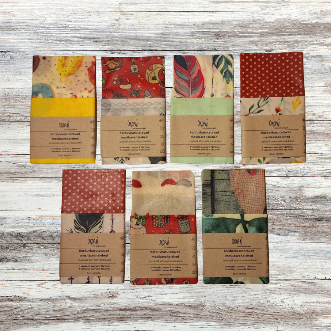 mesilasvahalehed, beeswax wrap