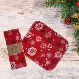 Majapidamisrätikud, reusable towels, Lumehelbed