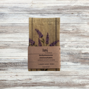 Korduvkasutatav mesilasvahaleht, reusable Beeswax Wrap
