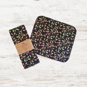 Majapidamisrätikud, reusable towels, Lehed