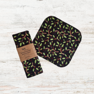 Puhastusrätikud, reusable cloth wipes, Lehed