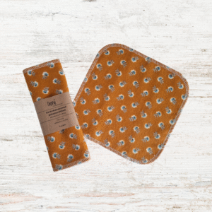 Puhastusrätikud, reusable cloth wipes, Lilled