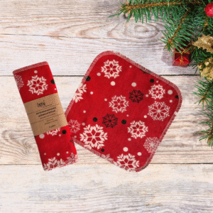 Puhastusrätikud, reusable cloth wipes, Lumehelbed