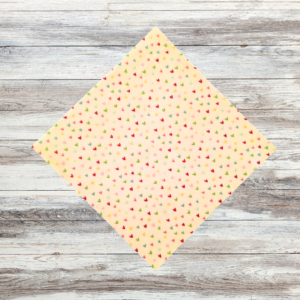 Korduvkasutatav mesilasvahaleht, reusable Beeswax Wrap, Kirjud Südamed