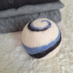 Kuivati villapallid, Wool Dryer Balls, Sini-must-valge