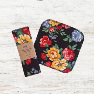 Puhastusrätikud, reusable cloth wipes, Lilled